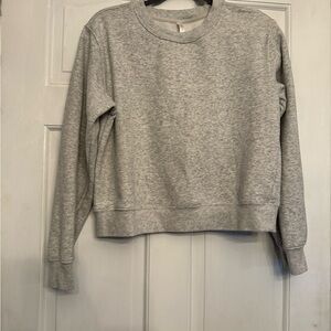Fabletics Gray Crewneck Sweatshirt